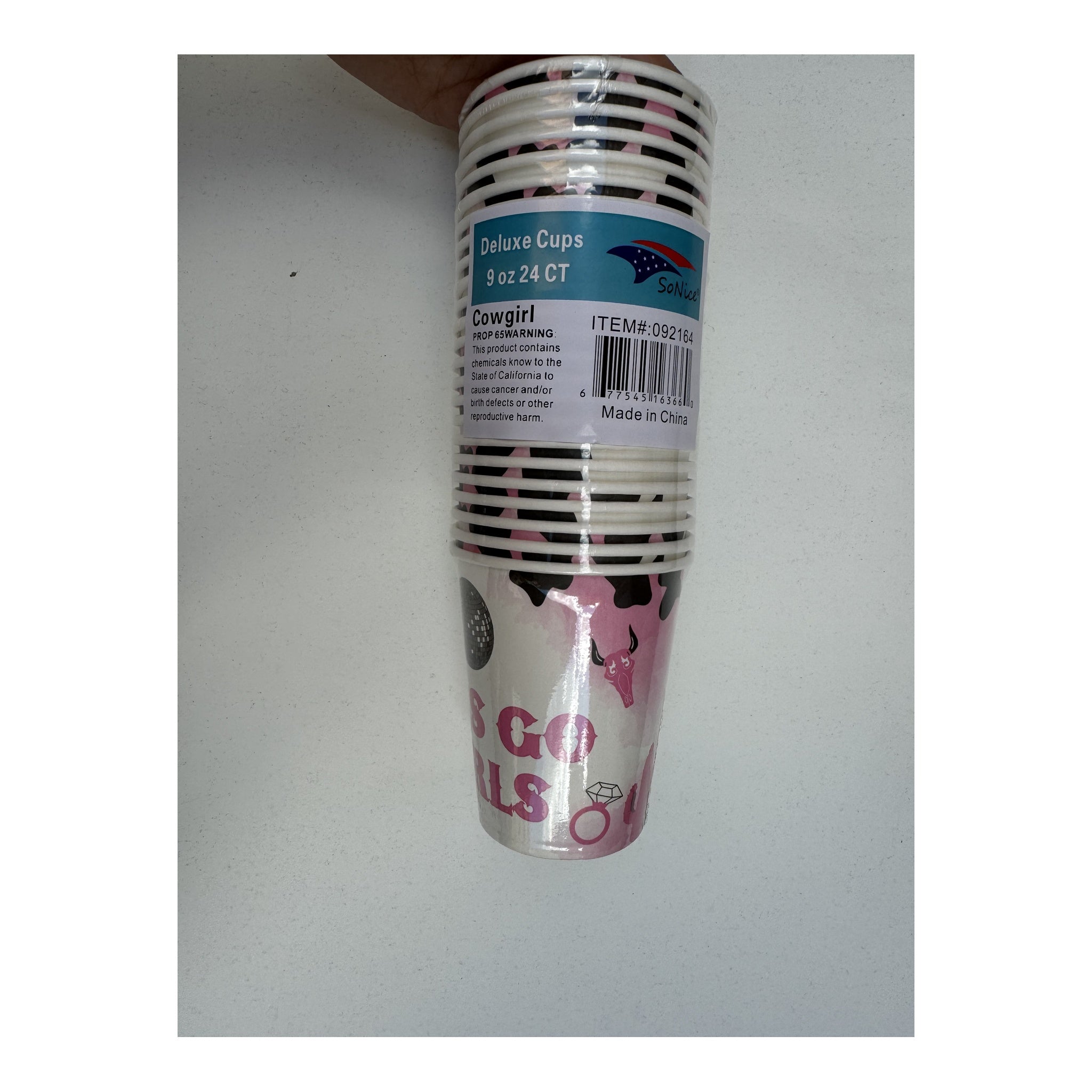 9Oz Paper Cup 24 ct Cowgirl 24Pk/Cs